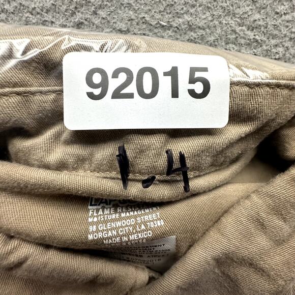 Lapco FR 7 oz Uniform Shirt Mens Large Khaki Flame-Resistant Cotton Twill IKH7 - Picture 11 of 11